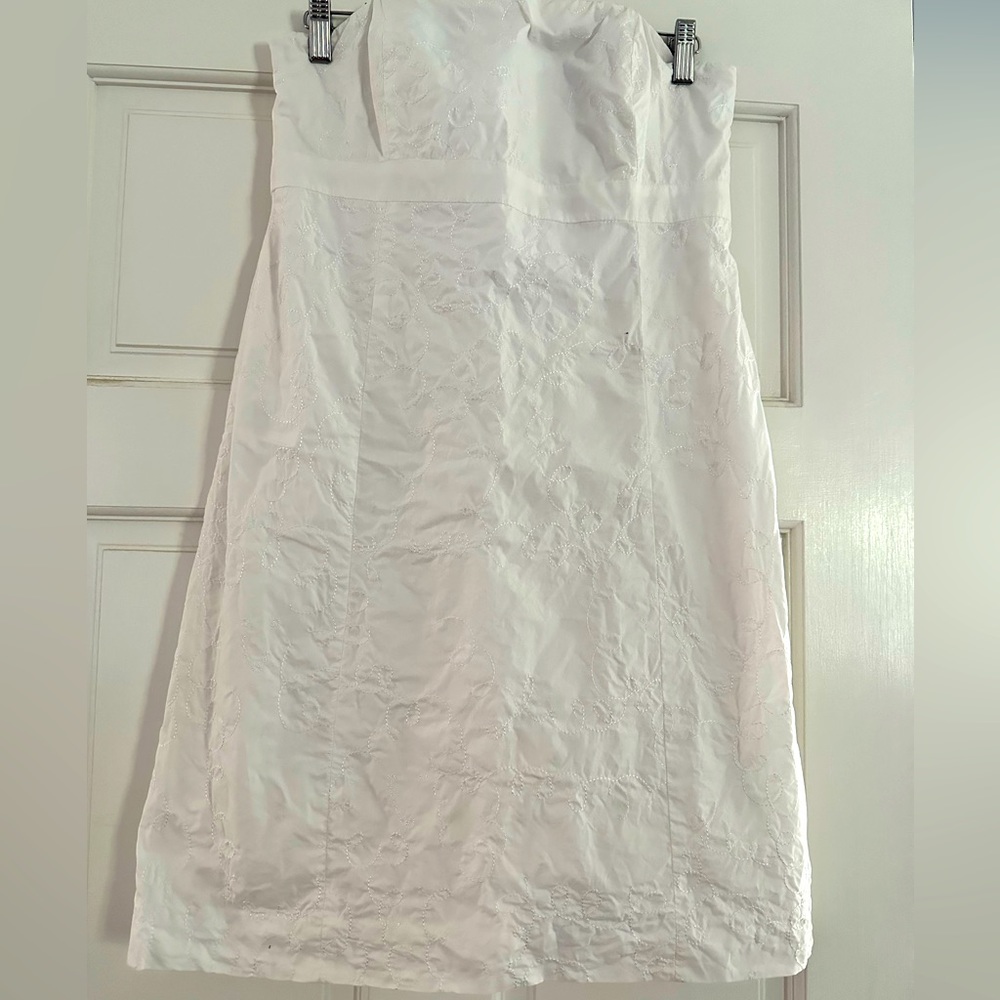 Lilly Pulitzer White Strapless Dress